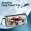 Rough Enough Large Travel Toiletry Bag Clear Cosmetic Sunscreen Pouch Lotion Bags Organizer for Traveling Family Beach T