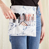 Glamlily Makeup Brush Belt with 22 Pockets Design for Tools Accessories PU Leather Cosmetic Apron Portable Compact Brush
