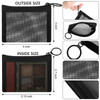 Frienda 10 Pcs Small Mesh Bags with Zipper Mini Zipper Mesh Bags Nylon Cosmetic Coin Purse Pouches Portable Reusable Sto