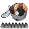 TreeHouse London XL Breathable Felt Wig Storage Travel Case Yarn Storage Bag Collapsible Container Lid 11 High Wig Holde