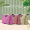 Makeup Bag Cosmetic Bags for Women Waterproof Toiletry Bag Multifunction Pouch Bag Portable Travel Pouch Stripe Organize