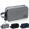 Mens Toiletry Bag Waterproof Organizer Bag Travel Shaving Dopp Kit Perfect Travel Accessory Gift Gray
