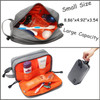 Mens Toiletry Bag Waterproof Organizer Bag Travel Shaving Dopp Kit Perfect Travel Accessory Gift Gray