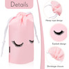 Reginary 60 Pieces Eyelash Cosmetic Bags Mini Small Lash Aftercare Bag Shampoo Bath Bags Plastic Organizer Jewelry Stora