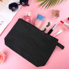 Weewooday 8 Pack Canvas Zipper Pouch Bulk Blank DIY Cosmetic Makeup Bags for Travel Toiletry Organized for Women Employe