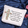 POFULL Confirmation Sponsor Gift Sponsor Appreciation Gift Religious Sponsor Makeup Bag Pouch Accessories Confirmation S