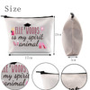 POFULL Movie Inspired Gift Law Student Makeup Bag Elle is My Spirit Animal Cosmetic Bag Attorney Gift Woods is My Spirit