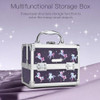 Joligrace Makeup Case for Girls Cosmetic Train Case Makeup Storage Box Jewelry Organizer Hair Accessories Lockable with