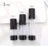 Ergonflow 3Pcslot 15ML 30ML 50ML Empty Black Airless Lotion Cream Pump Plastic Container Cosmetic Bottle Dispenser Trave