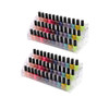 3 Tiers 2PCS Clear Acrylic Nail Polish Holder Essential Oils Stand Lipstick Makeup Desktop Organizer Candy Storage Retai