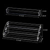 3 Tiers 2PCS Clear Acrylic Nail Polish Holder Essential Oils Stand Lipstick Makeup Desktop Organizer Candy Storage Retai