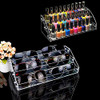 3 Tiers 2PCS Clear Acrylic Nail Polish Holder Essential Oils Stand Lipstick Makeup Desktop Organizer Candy Storage Retai