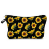 Deanfun Cosmetic Bag for Women Sunflower Flowers Waterproof Makeup Bags Roomy Toiletry Pouch Travel Accessories Gifts 52