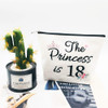 18th Birthday Gifts for Women Best Friend Daughter Funny 18 Year Old Birthday Gift for Her The Princess is 18 Cute Makeu