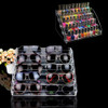Healthcom 5 Tiers Clear Acrylic Organizer Holder Display Stands Nail Polish Organizer Makeup Table Retail Store Display
