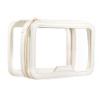 Rownyeon Clear Makeup Case Toiletry Bag Multipurpose Travel Makeup Train Case Portable Cosmetic Organizer Transparent St