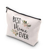 WCGXKO Best Meme Ever Grandma Gift Meme Gift Zipper Makeup Bags Travel Waterproof Toiletry Bag Accessories Best Meme