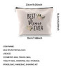 WCGXKO Best Meme Ever Grandma Gift Meme Gift Zipper Makeup Bags Travel Waterproof Toiletry Bag Accessories Best Meme