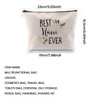 WCGXKO Best Nani Ever Grandma Gift Nani Gift Zipper Makeup Bags Travel Waterproof Toiletry Bag Accessories BEST Nani