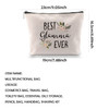 WCGXKO Best Glamma Ever Grandma Gift Glamma Gift Zipper Makeup Bags Travel Waterproof Toiletry Bag Accessories BEST Glam