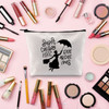TOBGBE Mary Quote Makeup Bag Supercalifragilistic Inspired Zipper Pouch Bag Cosmetic Bag Mary Movie Merchandise Mary Son