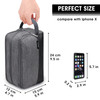 Toiletry Bag for Men Hanging Dopp Kit Water Resistant Shaving Bag Small Toiletry Bag for Traveling Denim Grey