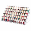 Cq acrylic Nail Polish Holder Organizer Clear Acrylic Nail Polish Tray Fingernail Polish Display case 5 layers 72 Bottle