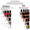 Cq acrylic Nail Polish Holder Organizer Clear Acrylic Nail Polish Tray Fingernail Polish Display case 5 layers 72 Bottle
