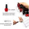 Cq acrylic Nail Polish Holder Organizer Clear Acrylic Nail Polish Tray Fingernail Polish Display case 5 layers 72 Bottle