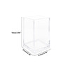 Newkita 3 Pack Clear Acrylic Cosmetic Pencil Pen Holder Cup Clear Makeup Brush Holder Desk Acrylic Brushes Storage