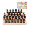 Pure Vie 4 Tier Essential Oil Bottles Wooden Storage Display Stand Travel Display Presentation Holder Cosmetic Aromather