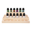 Pure Vie 4 Tier Essential Oil Bottles Wooden Storage Display Stand Travel Display Presentation Holder Cosmetic Aromather