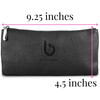 Beauty Junkees Makeup Brush Case Cosmetic Bag Black Make Up Brush Holder Pouch or Cosmetic Storage Organizer for Purse o