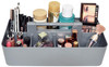 New Plastic Portable Makeup Organizer Caddy Tote Divided Basket Bin with Handle for Bathroom Storage Holds Blush Makeup