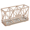 Home Details 3 Compartment Cosmetic Brush Holder Make Up Pencil Vanity Organizer Bathroom Dresser Office Mirror Base Ros