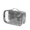 Small Clear Travel Packing CubeSee Through PVC Plastic Pouch for Carry On Suitcase Backpack or Diaper BagTransparent Mul