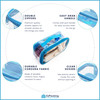 Small Clear Travel Packing CubeSee Through PVC Plastic Pouch for Carry On Suitcase Backpack or Diaper BagTransparent Mul