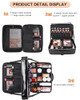 Relavel Extra Large Makeup Bag Makeup Case Professional Makeup Artist Kit Train Case Travel Cosmetic Bag Brush Organizer