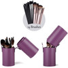 Narwey Makeup Brush Holder Travel Brushes Case Bag Cup Storage Dustproof for Women Purple