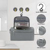 Buruis Travel Toiletry Bag for Men and Women Hanging Toiletry Organizer Cosmetics Makeup Bag Waterresistant Dopp Kit Sha