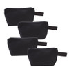 Augbunny 100 Cotton 16oz Heavy Duty Multipurpose Canvas Zipper Cosmetics Makeup Travel Toiletry Organizing Pouch 4pack