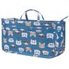 Cosmetic Bag for Women Cute Printing 14 Pockets Expandable Makeup Organizer Purse with Handles Cat