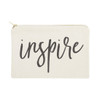 The Cotton Canvas Co Inspire Cosmetic Bag and Travel Make Up Pouch