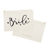 The Cotton Canvas Co Bride Wedding Cosmetic Bag Bridal Party Gift and Travel Make Up Pouch