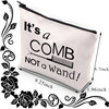 BDPWSS Hairdresser Makeup Bag Hairstylist Gift Hair Stylist Cosmetic Bag Its a Comb Not a Wand Cosmetology Graduation Gi