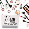 BDPWSS Hairdresser Makeup Bag Hairstylist Gift Hair Stylist Cosmetic Bag Its a Comb Not a Wand Cosmetology Graduation Gi