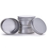 4 Ounce Aluminum Tin Jar Refillable Containers 120 ml Aluminum Screw Lid Round Tin Container Bottle for CosmeticLip Balm