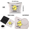 G2TUP Duck Lover Gift Dont Duck With Me Yellow Duck Makeup Bag Duck Owner Cosmetic Bag Ducks Mom Gift Animal Lover Gift