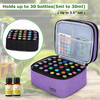 LUXJA Essential Oil Carrying Case Holds 30 Bottles 5ml30ml Also Fits for Roller Bottles DoubleLayer Organizer for Essent