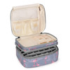 LUXJA Nail Polish Carrying Case Holds 30 Bottles 15ml 05 floz Doublelayer Organizer for Nail Polish and Manicure Set Fla